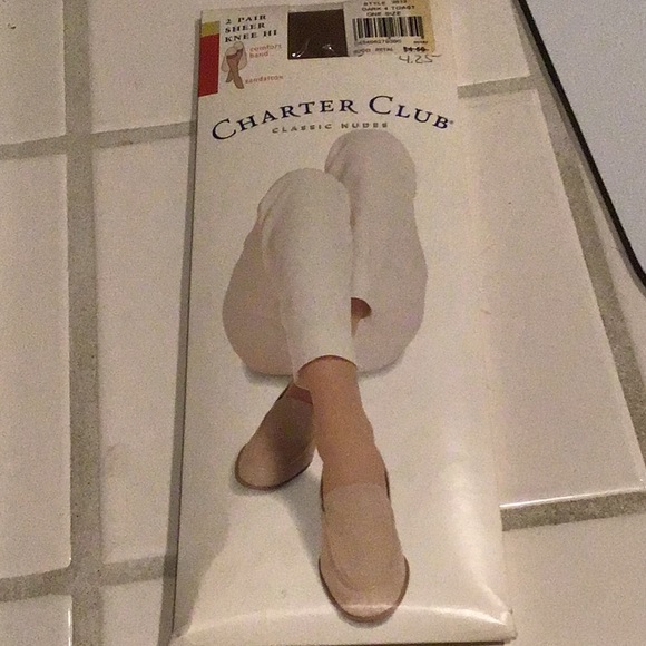 New knee high & sheer dot pantyhose - Picture 3 of 6